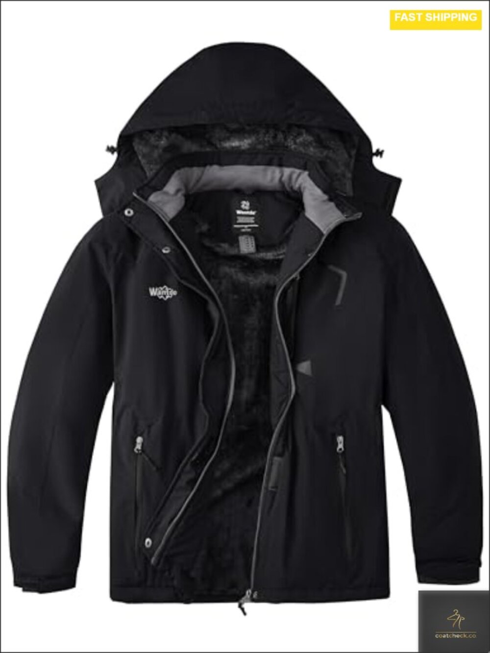 Plus Size Women Ski Jacket Waterproof Windproof Snow Coat with Hood